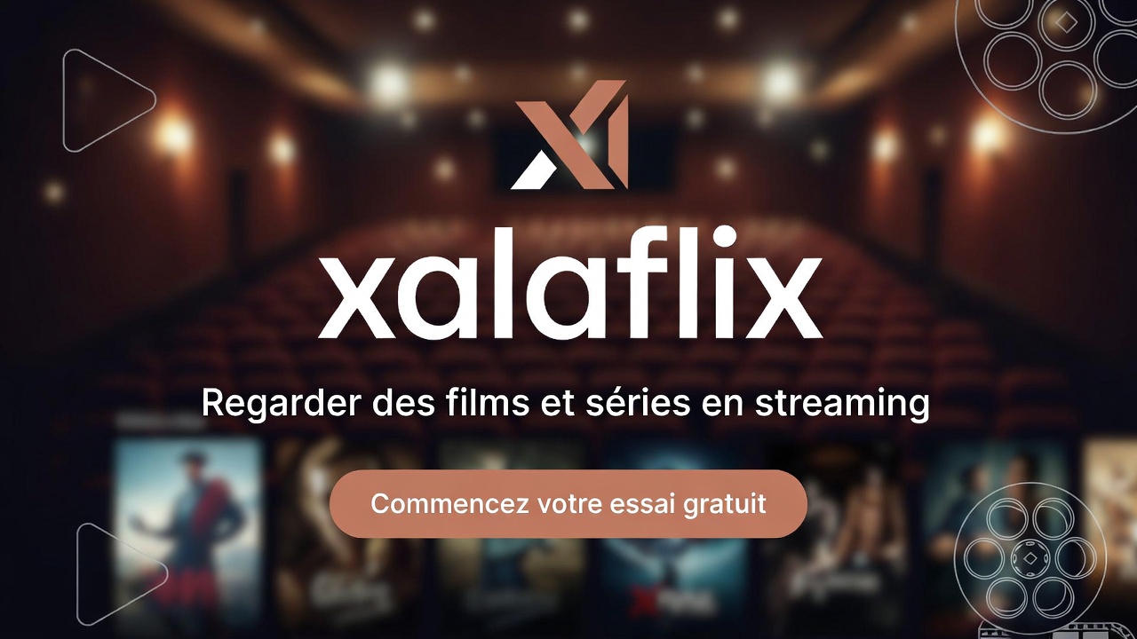 Interface du catalogue Xalaflix montrant différentes catégories de films